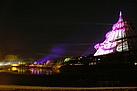 Die Laser- und Lichtshow am Jahrtausendturm.