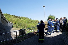 Besichtigung der Aussenanlagen der Talsperre Wendfurth.