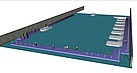 Eine Grafik des geplanten Schwimm-Steg-Hafen.